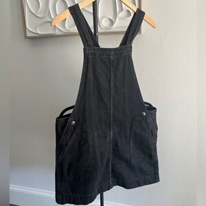 Black denim dress